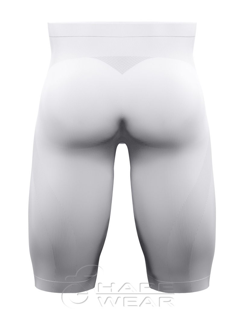 compression shorts white